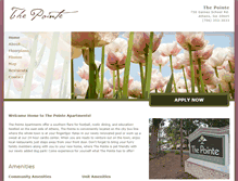 Tablet Screenshot of liveatthepointe.com